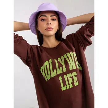 Dámská mikina Mikina VI BL 3102.01P tmavě hnědá jedna velikost