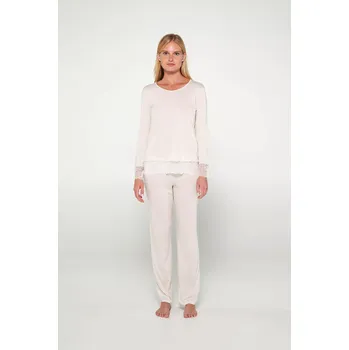 Dámské pyžamo Vamp - Pyžamo s dlouhými rukávy 19902 - Vamp beige crystal L