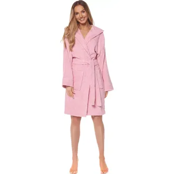 Dámské noční prádlo Dámský župan 2101 pink - L&L Růžová XL