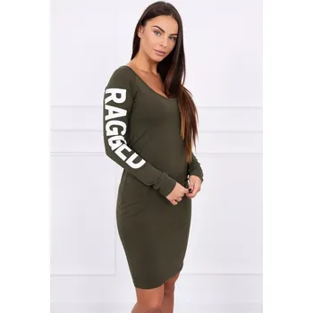 Dámské šaty Otrhané khaki šaty UNI