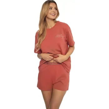 Dámské pyžamo Dámské pyžamo 41314 Abstract - HENDERSON růžová S