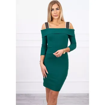 Dámské šaty Šaty se širokými ramínky zelené UNI