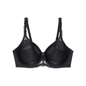 Podprsenka Dámská podprsenka Wild Azalea Florale W01 - BLACK - černá 0004 - TRIUMPH BLACK 80G