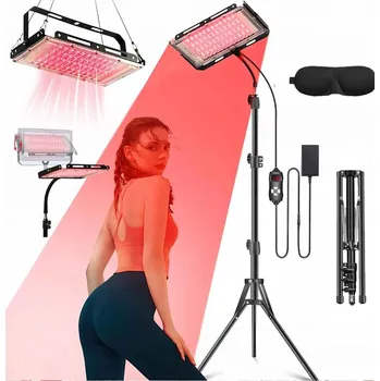 Lampička 100W LED Lampa pro Terapii Červeným Světlem na Stativu, 96 LED