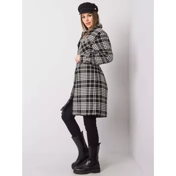 Dámský kabát Dámský kabát LK EN 508342 2.68 černobílý 38