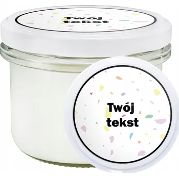 Svíčka PERSONALIZOVANÝ POTISK VONNÁ SVÍČKA SÓJOVÁ DÁREK KE DNI ŽEN