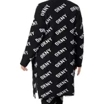 Dámský župan - cardigan YI3022597 019 černá/bílá - DKNY černá-bílá L