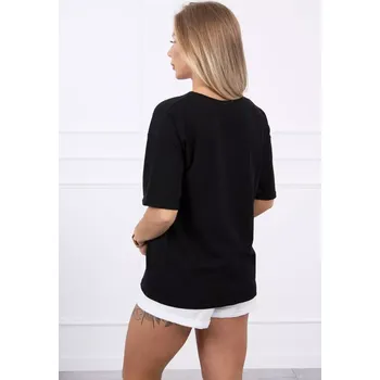 Dámská halenka Kouzelná halenka s potiskem černá UNI