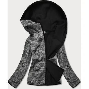 Dámská mikina Šedá melanžová dámská mikina s polarem (HD111-3) šedá XS (34)