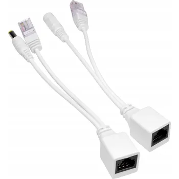 IP kamera PoE ADAPTÉR PRO NAPÁJENÍ IP KAMER PŘES KROUCENOU DVOJLINKU RJ45 ETHERNET DC 2.1/5.5mm