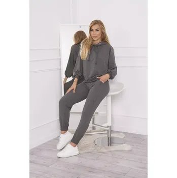 Dámská halenka Sada mikin s kapucí v grafitové barvě UNI