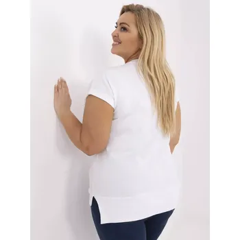 Dámská halenka Halenka RV BZ A542.12P bílá jedna velikost