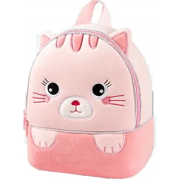 Školní batoh ŠKOLNÍ BATOH PRO DĚTI PŘEDŠKOLNÍ růžový s motivem KOČKY aktovka