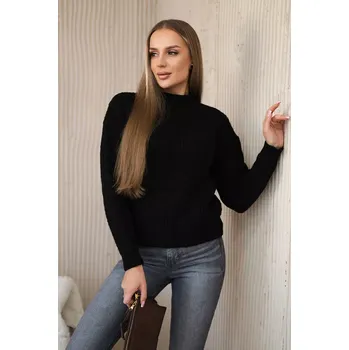 Dámský svetr Svetr nasazený přes hlavu černý UNI