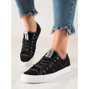 Dámské tenisky Módní tenisky černé dámské bez podpatku 37