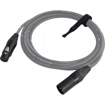 Audio kabel XLR - XLR kabel Electric Sound ES XLR XLR NEUTRIK KLOTZ MY206 SZARY 15m 15 m