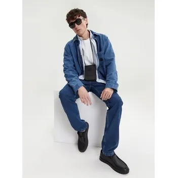 Pánské polobotky Polobotky Calvin Klein Hybrid Apron Lace Up Lth HM0HM01893 Černá 45