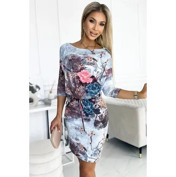 Dámské oblečení Sportovní šaty13-155 modré s potiskem - Numoco M