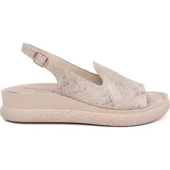 Dámské sandále Originální dámské sandály hnědé bez podpatku 36