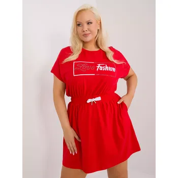 Dámské šaty RV Dress SK 6589.25 červená jedna velikost