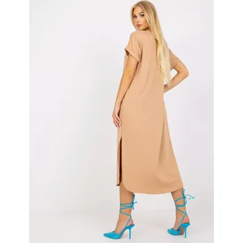 Dámské šaty Šaty TW SK OB031.11 velbloud S