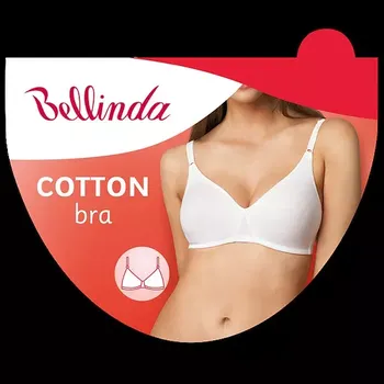 Podprsenka Nevyztužená bavlněná podprsenka COTTON BRA - BELLINDA - černá 85 D