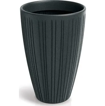 Květináč FERO ROUND HIGH 48 cm - barva: olověná