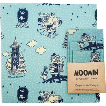 Papírový ubrousek Gustaf och Linnea Voskované ubrousky Moomin in winterland, 3ks