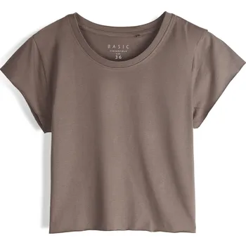 Dámské tričko GATE Základní bavlněné triko s neopracovaným lemem 36 225-1094/284