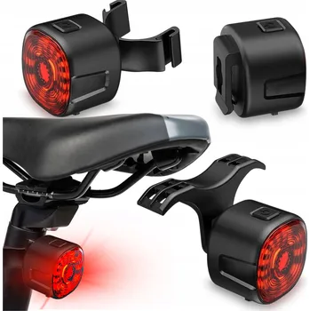 Cyklosvítilna ZADNÍ SVĚTLO NA KOLO ČERVENÉ LED USB NABÍJECÍ 6 REŽIMŮ