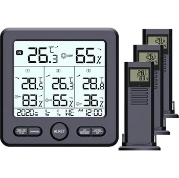 IP kamera BEZDRÁTOVÁ LCD METEOROLOGICKÁ STANICE S HYGROMETREM + 3X SENZOR