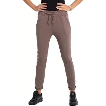 Dámské kalhoty Tepláky RV DR 3698.08X hnědá XS