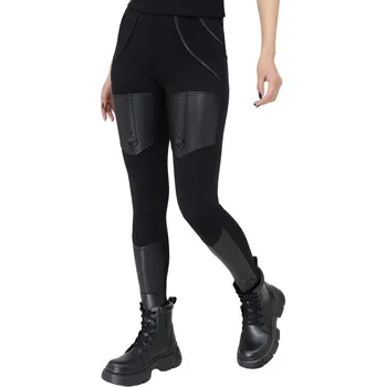 Dámské kalhoty kalhoty dámské (legíny) KILLSTAR x KIHILIST - Fallen World - Black - 4XL