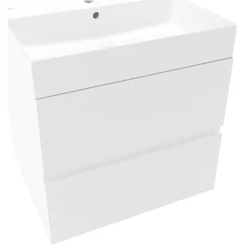 Koupelnový nábytek Naturel Koupelnová skříňka s umyvadlem Naturel Verona 60x50x45,5 cm bílá mat VERONA60BMU2bí VERONA60BMU2