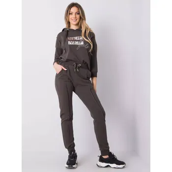 Dámská halenka Souprava RV KMPL 6424.08P tmavá khaki S/M