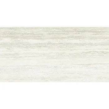 Dlažba Thermae Verso Travertino White Honed Rift Rett. - dlaždice rektifikovaná 60x120 bílá lesklá TRV82SR