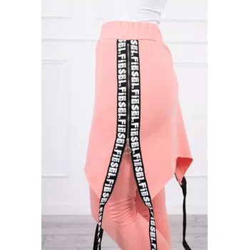 Dámské kalhoty Kalhoty/oblek s nápisem meruňková selfie UNI