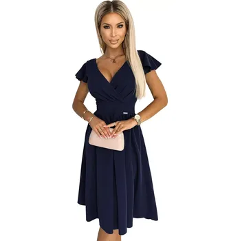 Dámské šaty Dámské šaty 425-3 MATILDE - NUMOCO tmavě modrá L