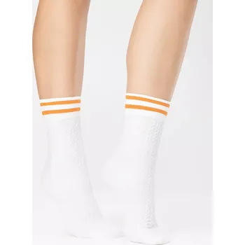 Ponožky Fiore G1141 Player 80 den Bílo-oranžová Univerzální