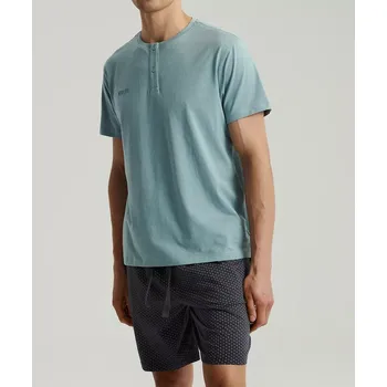 Pánské pyžamo Pyžamo Atlantic NMP-386 kr/r S-2XL modrý grafit M