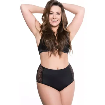 Kalhotky Dámské kalhotky Opal black - JULIMEX černá 3XL