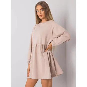 Dámské šaty Šaty RV SK 7247.15P béžová S/M