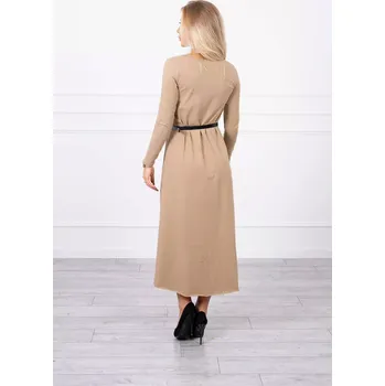 Dámské šaty Šaty s ozdobným páskem a nápisem camel UNI