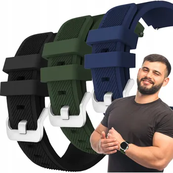 Řemínek na hodinky Sada: 3x Řemínek pro Garmin Forerunner 255 / 255 Music řemínek 22 mm