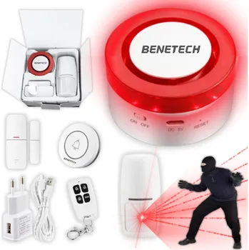 IP kamera Pohybový senzor, vstup Tuya PA-110-Z s akustickým a světelným alarmem, připojení WiFi