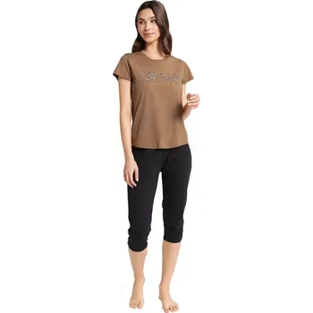 Dámské pyžamo Dámské pyžamo 40615 Boutique - HENDERSON Hnědá S