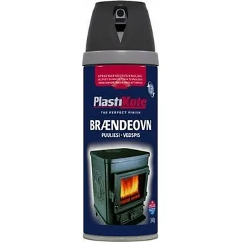 Barva ve spreji Plastote žáruvzdorný lak barva pro krby, kamna 220 stupňů, 400 ml