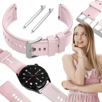 Pouzdro na mobilní telefon Řemínek ChronSmarta pro Huawei 22mm, růžový