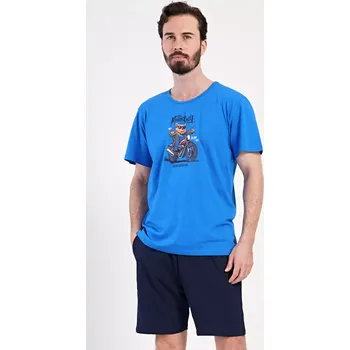 Dámská noční košile s krátkým rukávem Julie červená S