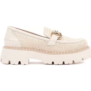 Dámské mokasíny Trendy dámské hnědé mokasíny platforma 41